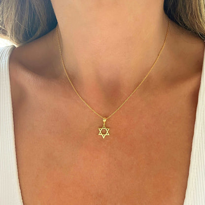 PyP JEWELERS Star of David Necklace for Women | Made with solid High Quality 925 Sterling Silver | Available in Gold, Rose Gold and Silver.